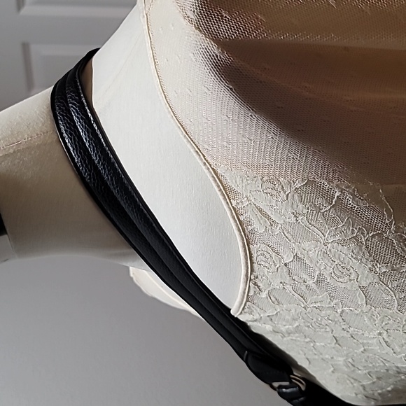 Tignanello Black Leather Bikercore Bohemian Hobo Shoulder Bag Satchel PurseTote - Picture 6 of 16